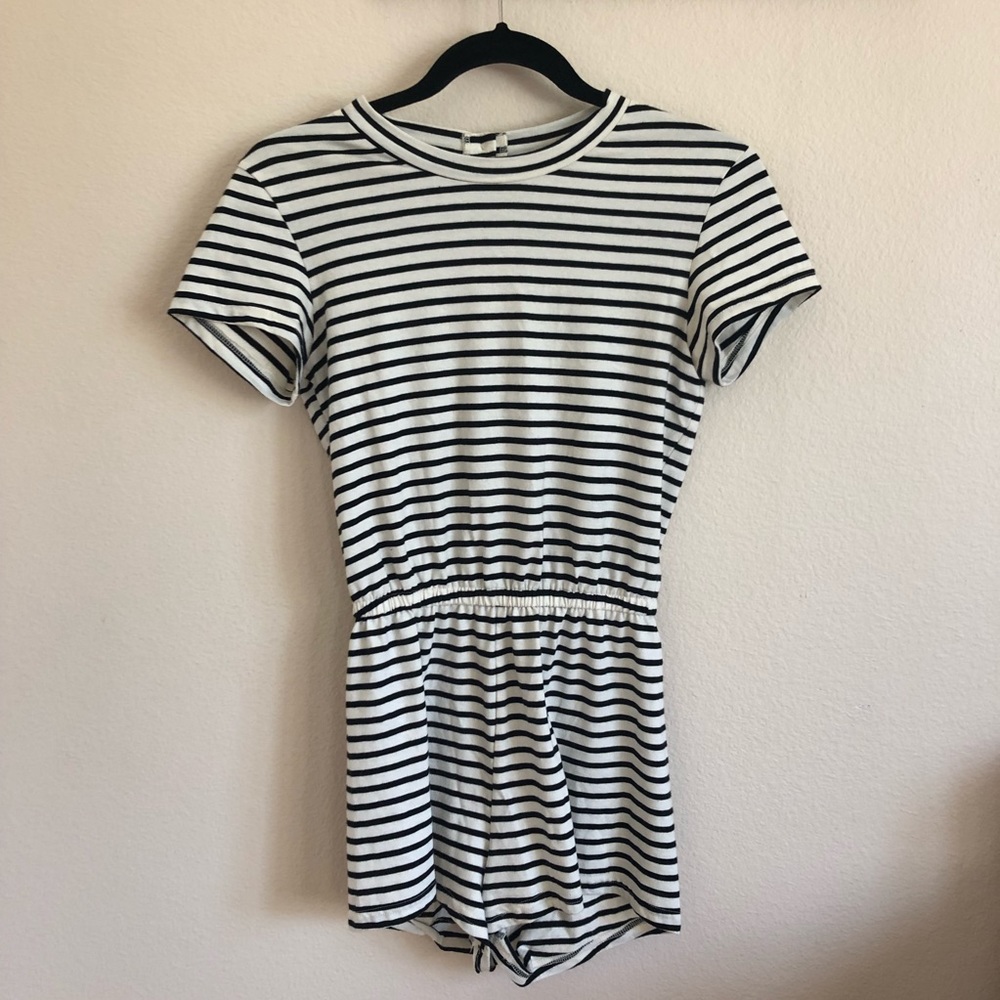 American Apparel striped romper